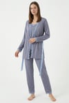 Flexible Summer Bambu Kısakol Sabahlıklı İp askı Kadın Pijama Takımı