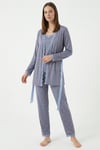 Flexible Summer Bambu Kısakol Sabahlıklı İp askı Kadın Pijama Takımı