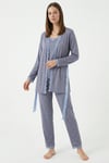 Flexible Summer Bambu Kısakol Sabahlıklı İp askı Kadın Pijama Takımı
