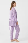 Flexible Summer Bambu Kısakol Sabahlıklı İp askı Kadın Pijama Takımı