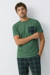 Gentleman Touch %100 Pamuk Erkek Kısakol Ekose Pijama Takımı