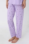 Happiness Bambu Kısakol Kadın Lila Pijama Takımı