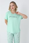 Happiness Bambu Kısakol Kadın Lila Pijama Takımı