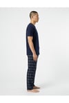 Marcus Rivers %100 Pamuk Baskılı Kısakol Erkek Pijama Takımı