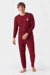 Rodfrey Linden %100 Pamuk Uzunkol Erkek Lacivert Pijama Takımı