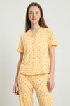 Rosalie Betty Bambu Düğmeli Kısakol Kadın Pijama Takımı
