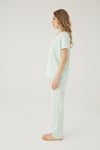 Wishes Comfort Kısakol %100 Pamuk Kadın Gri Pijama Takımı