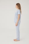 Wishes Comfort Kısakol %100 Pamuk Kadın Gri Pijama Takımı