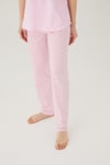 Wishes Comfort Kısakol %100 Pamuk Kadın Gri Pijama Takımı