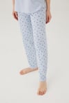 Wishes Comfort Kısakol %100 Pamuk Kadın Gri Pijama Takımı