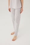 Wishes Comfort Kısakol %100 Pamuk Kadın Gri Pijama Takımı