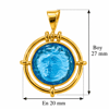 Medusa Charm | 925 Ayar Gümüş Charm- El İşi Cam Kabartma Sanatı İle Üretilmiş Charm