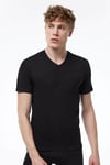 Malabadi 085 Erkek Modal V Yaka Kısa Kol İnce Yaz Serinliği T-shirt
