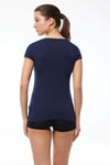 Malabadi 1035 Kadın Modal Kısa Kol Açık Yaka T-shirt & Body