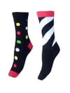 Neşeli Socks 2'li Paket 4 Mevsim Kadın Soket Çorap