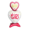 Ayaklı Baby Girl Pembe Folyo Balon