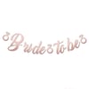 Bride To Be Kaligrafi Banner Rose Gold