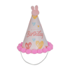 Happy Bırthday Parti Şapka Pembe Ponponlu
