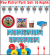 Paw Patrol Parti Seti 16 Kişilik