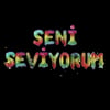 Seni Seviyorum Folyo Balon Harf Seti Rengarenk 35 cm