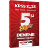 2025 KPSS Genel Yetenek Genel Kültür Tamamı Çözümlü Süper 5li Deneme - Yediiklim Yayınları - KPSS8.Sınıf