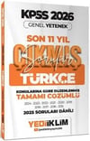 2026 KPSS Genel Yetenek Türkçe Konularına Göre Tamamı Çözümlü Son 11 Yıl Çıkmış SorularDiğer Kırtasiye Ürünleri
