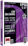 2026 KPSS GK-GY Lise Ön Lisans Tüm Dersler Fasikül Fasikül Tamamı Çözümlü 10 DenemeDiğer Kırtasiye Ürünleri