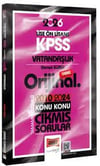 2026 KPSS Lise-Önlisans Vatandaşlık Orijinal 2010-2024 Konu Konu Çıkmış Sorular - Yargı Yayınevi - KPSSKPSS Hazırlık