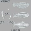 Artdeco Stencil 30x30cm Balıklı 176Artdeco Stencil 30x30cm Balıklı 176 - Kırtasiyem.netTransfer Kağıtları