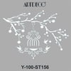 Artdeco Stencil 30X30Cm Daldaki Kafes 156Artdeco Stencil 30X30Cm Daldaki Kafes 156 - Kirtasiyem.netŞablonlar