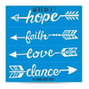 Artdeco Stencil 30x30cm Oklar 151Artdeco Stencil 30x30cm Oklar 151 - Kırtasiyem.netTransfer Kağıtları