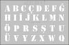 Artdeco Stencil A4 Harfler 209Artdeco Stencil A4 Harfler 209 - Kirtasiyem.netŞablonlar