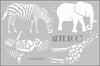 Artdeco Stencil A4 Hayvanlar Alemi-2 210Artdeco Stencil A4 Hayvanlar Alemi-2 210 - Kirtasiyem.netŞablonlar
