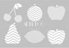 Artdeco Stencil A4 Meyveler 211Artdeco Stencil A4 Meyveler 211 - Kirtasiyem.netŞablonlar