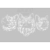 Artdeco Stencil A4 Üç Kedi 201Artdeco Stencil A4 Üç Kedi 201 - Kirtasiyem.netŞablonlar