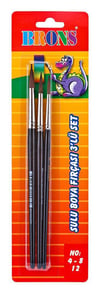 Brons 145 Serisi Sulu Fırça Set 3 Lu (4/8/12) Br-674Brons 145 Serisi Sulu Fırça Set 3 Lu (4/8/12) Br-674 - Kırtasiyem.netSulu Boya Fırçası