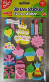 Bu-Bu 3D Eva Sticker Eğlenceli Parti 24 lüBu-Bu 3D Eva Sticker Eğlenceli Parti *24 - Kirtasiyem NetStickerlar