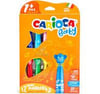 Carioca Teddy Jumbo Bebek Süper Yıkanabilir Keçeli Boya Kalemi 12'Li +1 Yaş8.Sınıf