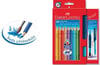 Faber Castell Jumbo Grip (Kuru Boya 10 Renk 1/1 Suluboya Fırçalı)Faber Castell Jumbo Grip (Kuru Boya 10 Renk 1/1 Suluboya Fırçalı) - Kırtasiyem.netKuru Boyalar