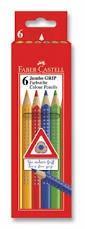 Faber Castell Jumbo Grip Kuru Boya 6 Renk 1/1 Faber Castell Jumbo Grip Kuru Boya 6 Renk 1/1  - Kırtasiyem.netKuru Boyalar
