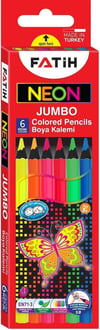 Fatih Jumbo Kuru Boya Neon 6 Renk 1/1 (Grafit Çapı: 5)Fatih Jumbo Kuru Boya Neon 6 Renk 1/1 (Grafit Çapı: 5) - Kırtasiyem.netKuru Boyalar