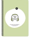 Keskin Hisli Şeyler 16,5*22,5  80Yp.Kar.Stickerli Defter - Dinlenmek İstiyorumSert Kapak Defterler