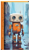 Lilamor Robot Defter 9X16 48 Syf.(5 Ass.)Slime
