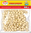 Mas Ahşap Boncuk - 10mm - 50'li pkt - Naturel 1840Diğer Kırtasiye Ürünleri