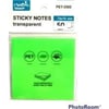 Mas Yap. Transparan PP Not Kağıdı - 76*76 - Neon - 50 S  - Yeşil 3367Magazinlikler