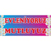 Nedi Plakalık Evleniyoruz Mutluyuz 20 LiNedi Plakalık Evleniyoruz Mutluyuz 20 Li - Kirtasiyem.netParti Malzemeleri