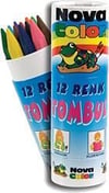 Nova Color Kuru Boya Uzun Tombul 12 Li NC-406Nova Color KURU BOYA UZUN TOMBUL NC-406*12 - Kırtasiyem.netKuru Boyalar