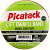 Picatack Çift Taraflı Bant 1010 12X20 KZ022Picatack Çift Taraflı Bant 1010 12X20 KZ022 - Kirtasiyem.netÇift Taraflı Bantlar