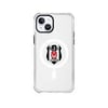 Piolent BJKCASE24001-iPhone13 Beşiktaş Magsafe Logo Şeffaf Telefon KılıfıTelefon