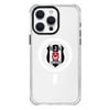 Piolent BJKCASE24001-iPhone15ProMax Beşiktaş Magsafe Logo Şeffaf Telefon KılıfıTelefon